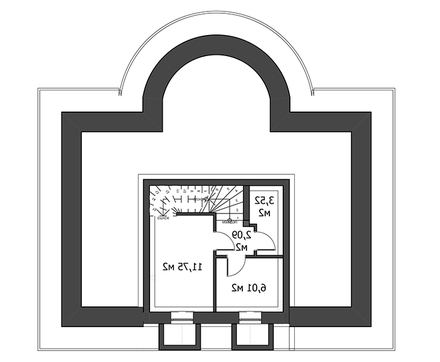 Помпезна житлова будова на два поверхи