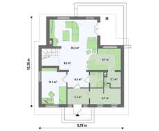 Проект привабливого будинку площею 144 кв.