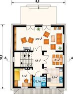 Величний будинок для нерівної житлової ділянки