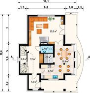 Стильний особняк з красивою їдальнею