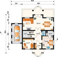 Комфортний особняк з просторою терасою на другому поверсі