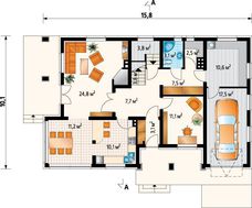 Шикарний заміський маєток з просторими кімнатами