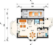 Витончений заміський будинок зручного планування