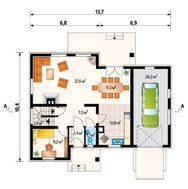 Симпатичний будинок зі спальнями на різних поверхах